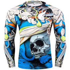 Рашгард Fixgear Abstract Skull Blue