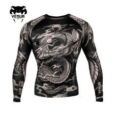 Рашгард Venum Dragon's Flight Black/Sand L/S