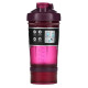 Шейкер спортивний BlenderBottle ProStak 22oz/650ml з 2-ма контейнерами Plum (Original)