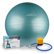 М'яч для фітнесу (фітбол) PowerPlay 4001 Ø75 cm Gymball Зелений + помпа