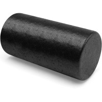 Масажний ролик (роллер) гладкий U-POWEX EPP foam roller (30*15cm) Black