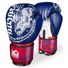 Боксерські рукавиці Phantom Muay Thai Blue 14 унцій (капа в подарунок)