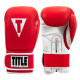 Боксерські рукавиці TITLE Boxing Pro Style Leather Gloves3.0 Red/White 16 oz