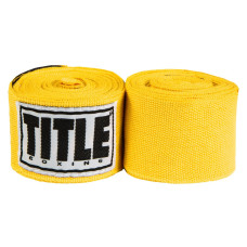 Бинти для боксу TITLE Boxing Mexican Style 180" Gold (4.5м.)