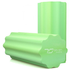 Масажний ролик 7SPORTS профільований YOGA Roller EVA RO3-30 зелений (30*15см.)