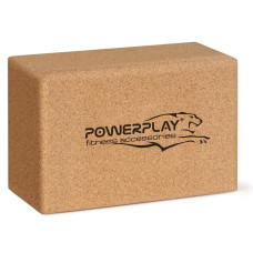 Блоки для йоги 2шт. PowerPlay PP_4006 з пробкового дерева Cork Yoga Block (пара)