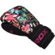 Боксерські рукавиці RDX FL-3 FLORAL BLACK-10 унцій (капа в комплекті)
