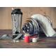 Шейкер спортивний електричний VOLTRX VortexBoost 600 мл. Tritan Black