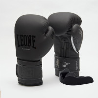 Боксерські рукавиці Leone GN059 Black/White 14 унцій (капу в комплекті)