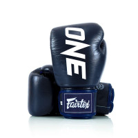 Боксерські рукавиці Fairtex BGV1-ONE (натуральна шкіра) Blue 10 унцій