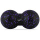 Масажний м'яч подвійний PowerPlay PP-4352 Epp foam peanut ball (d8*16cm.) Чорно/Фіолетовий