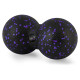 Масажний м'яч подвійний PowerPlay PP-4352 Epp foam peanut ball (d8*16cm.) Чорно/Фіолетовий