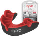 Капа OPRO Silver дитяча (вік до 10) Black/Red (art.102503001)