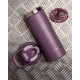 Шейкер спортивний SmartShake металевий Insulated Steel 750ml Plum