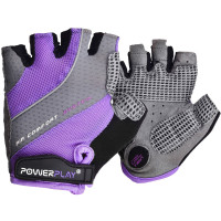 Велорукавички PowerPlay 5023 A Фіолетові XS