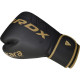Боксерські рукавиці RDX F6 Kara Matte Golden 8 унцій (капа в комплекті)