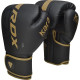 Боксерські рукавиці RDX F6 Kara Matte Golden 8 унцій (капа в комплекті)