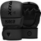 Рукавиці для ММА RDX F6 KARA Matte Black Plus S/M (капа у комплекті)