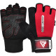 Рукавички для фітнесу RDX W1 HALF RED-M