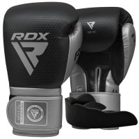 Боксерські рукавиці RDX MARK PRO SPARRING TRI LIRA 2 SILVER-14 унцій (капа в комплекті)