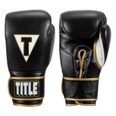 Боксерські рукавиці TITLE Boxeo Mexican Leather Quatro Black/White 16 oz