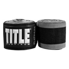 Бинти для боксу TITLE Platinum 180” Semi Elastic Grey (4.5m)