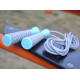 Скакалка PowerPlay 4206 Jump Rope PRO+ Сіро-м'ятна (2,75m.)