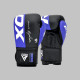 Боксерські рукавиці RDX F4 Boxing Sparring Gloves Hook&Loop BLUE/BLACK 14 унцій (капа у комплекті)