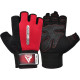 Рукавички для фітнесу RDX W1 HALF RED-S