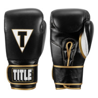Боксерські рукавиці TITLE Boxeo Mexican Leather Quatro Black/White 14 oz