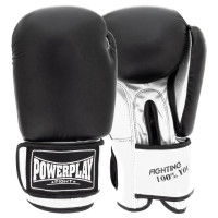 Боксерські рукавиці PowerPlay 3004 Classic Чорно-Білі 12 унцій