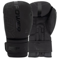 Боксерські рукавиці PowerPlay 3024 Ultra Mat Чорні 8 унцій