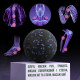 Масажний м'яч PowerPlay PP-4350 Epp Massage Ball (d8) Чорно/Фіолетовий