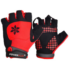 Велорукавички жіночі PowerPlay 5284 A Червоні S