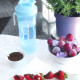 Шейкер спортивний SmartShake Slim 500ml Neon Blue (Original)