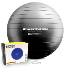 М'яч для фітнесу (фітбол) Power System PS-4012 Ø65 cm PRO Gymball Black