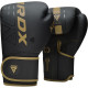 Боксерські рукавиці RDX F6 Kara Matte Golden 6 унцій (капа в комплекті)