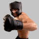 Боксерський шолом RDX T15 Noir Cheek Protector Matte Black M