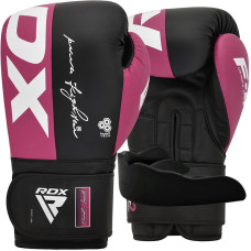 Боксерські рукавиці RDX REX F4 PINK/BLACK-12 унцій (капа в комплекті)
