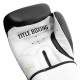 Боксерські рукавиці TITLE Premier Leather Black/White XL 16 oz