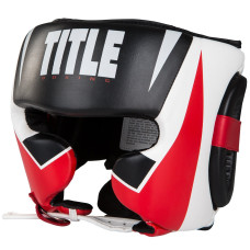 Боксерський шолом TITLE MMA Command Black/White/Red L