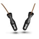 Скакалка шкіряна PowerPlay 4214 Leather Jump Rope Чорна 2.75 см.
