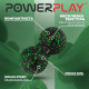 Масажний м'яч подвійний PowerPlay PP-4353 Epp foam peanut ball (d12*24cm.) Чорно/Зелений