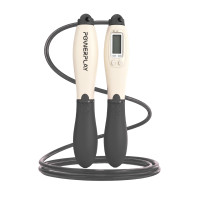 Скакалка з лічильником PowerPlay 4216 Jump Rope Чорно-біла 2.8 см.