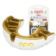 Капа OPRO Gold дитяча (вік до 10р.) White/Gold (art.102505005)
