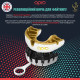 Капа OPRO Gold дитяча (вік до 10р.) White/Gold (art.102505005)