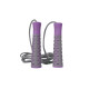 Скакалка PowerPlay 4206 Jump Rope PRO+ Сіро-фіолетова (2,75m.)