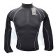 Термокофта з комірцем (лонгслів) X TECH Maglia Race 3 Munica Lunga lupetto Nero S/M Чорна