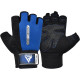 Рукавички для фітнесу RDX W1 HALF BLUE-XL