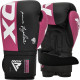Боксерські рукавиці RDX REX F4 PINK/BLACK-10 унцій (капа в комплекті)
